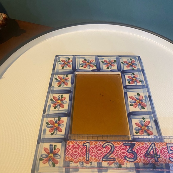 J. Duban Ceramic Hand Painted 3.5”x5” Photo Frame - Picture 8 of 8